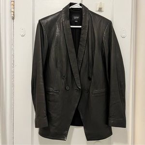 Genuine leather Lamarque blazer